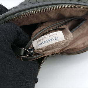 Secondhand Bottega Veneta NODINI Intrecciato Grey lambskin  shoulderbag | stylenewstar