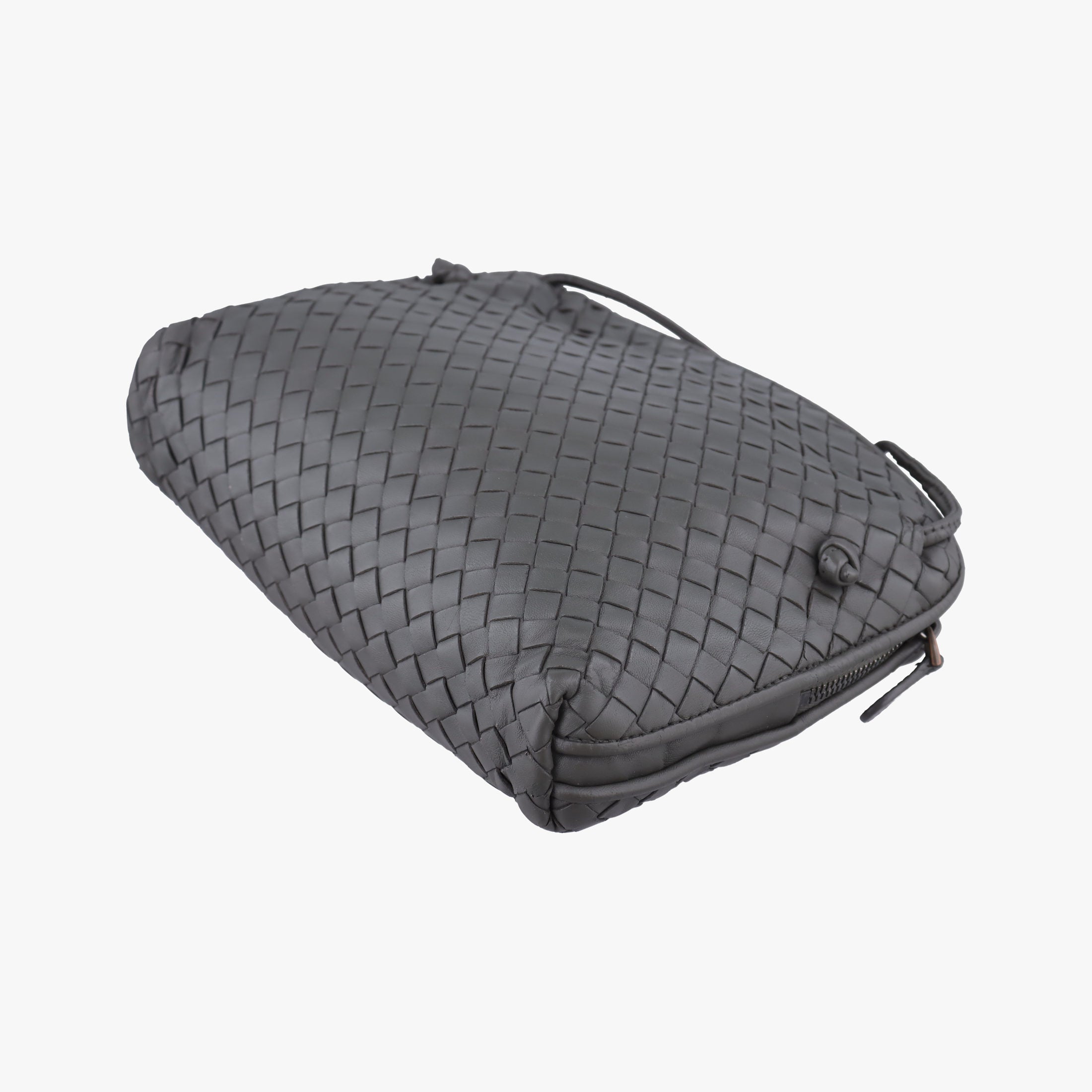 Secondhand Bottega Veneta NODINI Intrecciato Grey lambskin  shoulderbag | stylenewstar