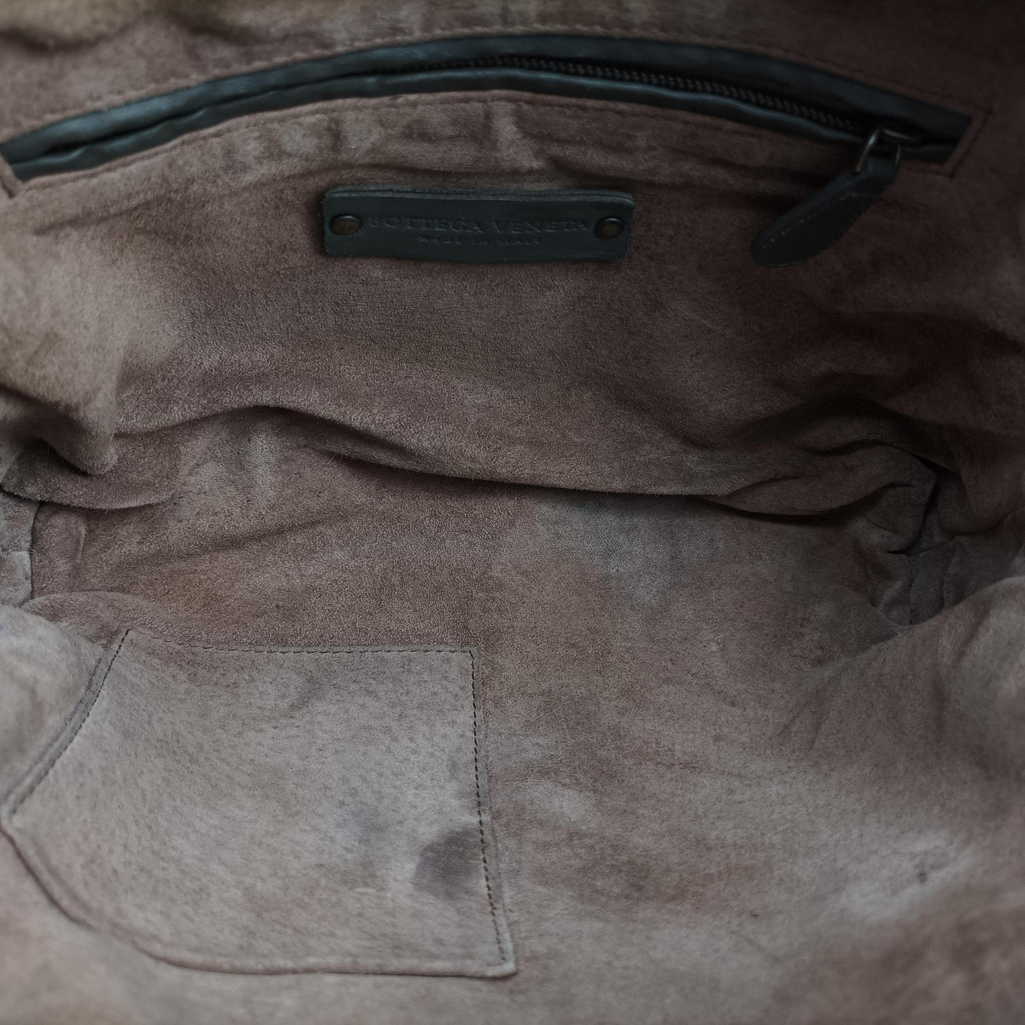 Secondhand Bottega Veneta NODINI Intrecciato Grey lambskin  shoulderbag | stylenewstar