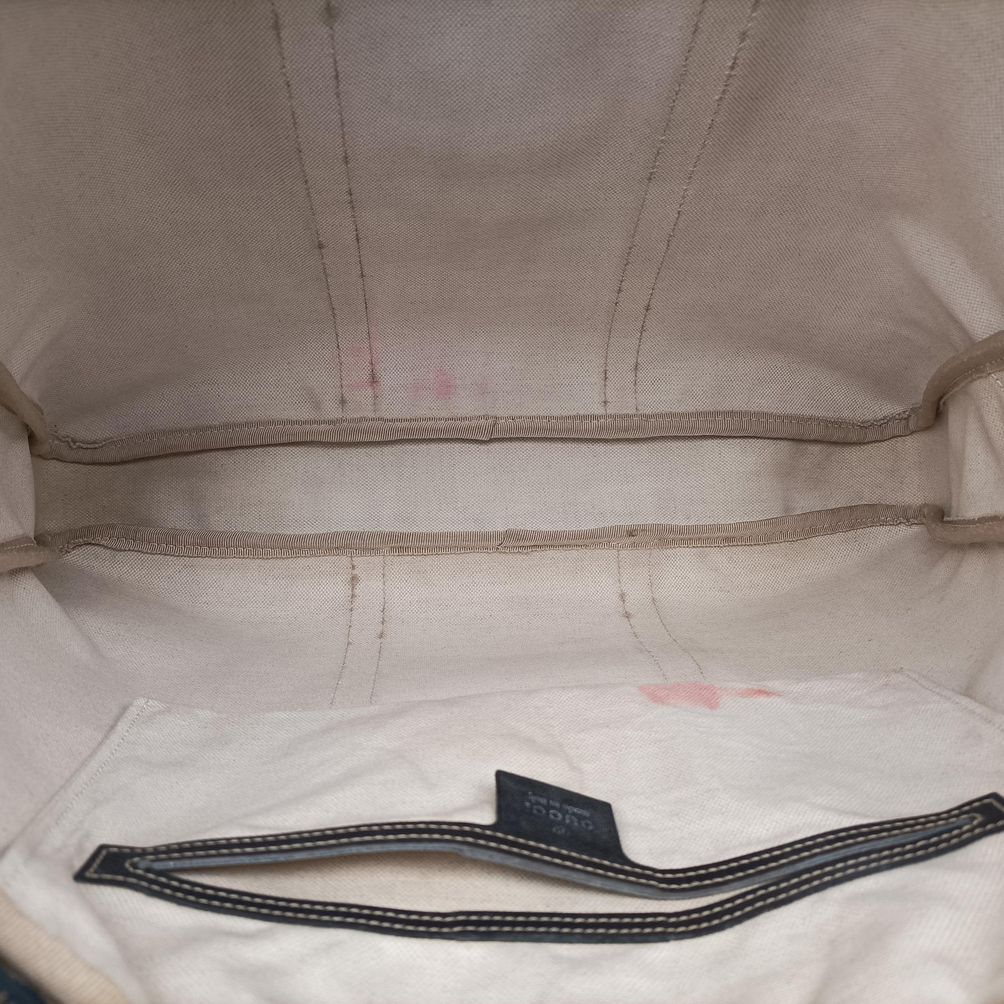 Secondhand Gucci GG plus GG Supreme Briefcase Beige×Black PVC coated canvas 201480 handbag | stylenewstar