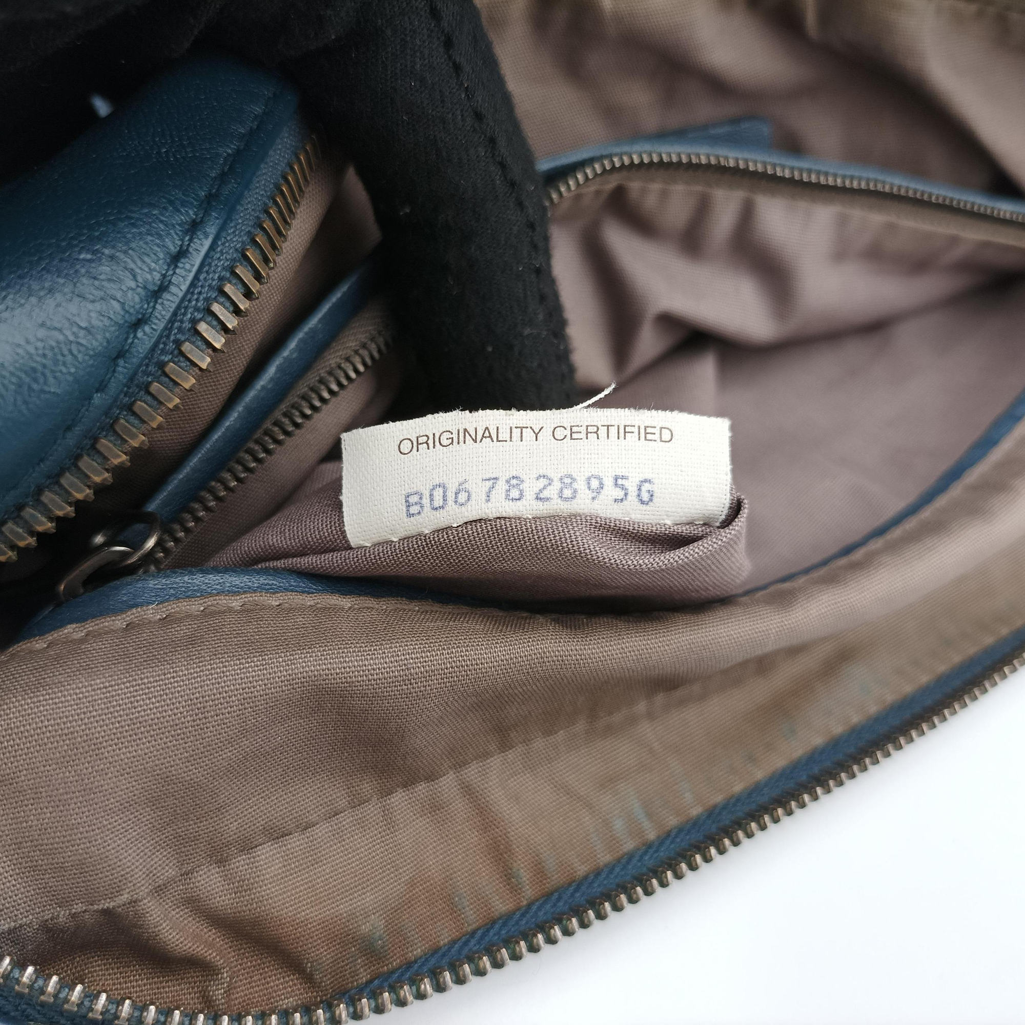 Pre-owned Bottega Veneta Intrecciato Navy lambskin  shoulderbag | stylenewstar