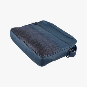 Pre-owned Bottega Veneta Intrecciato Navy lambskin  shoulderbag | stylenewstar