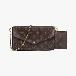 Vintage Louis Vuitton Pochette FeLICIE Brown Monogram Canvas M61276 shoulderbag | stylenewstar