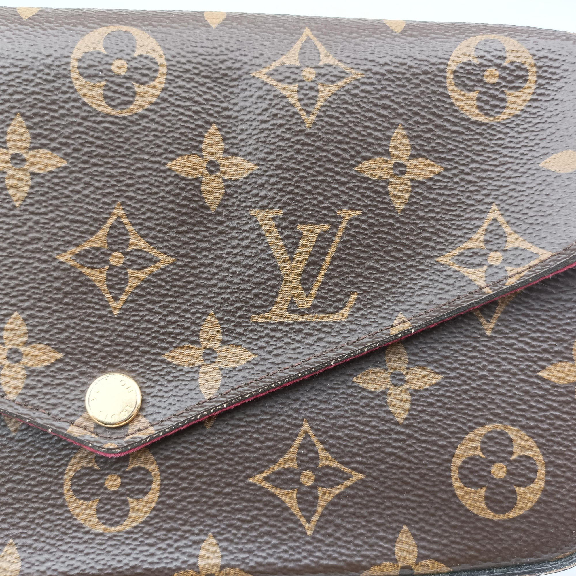Vintage Louis Vuitton Pochette FeLICIE Brown Monogram Canvas M61276 shoulderbag | stylenewstar