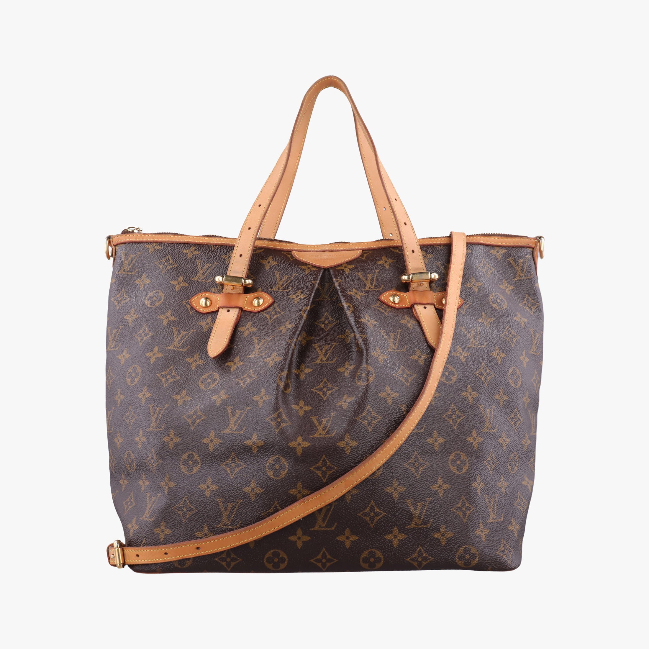Pre-owned Louis Vuitton PALERMO GM brown Monogram Canvas M40146 shoulderbag | stylenewstar