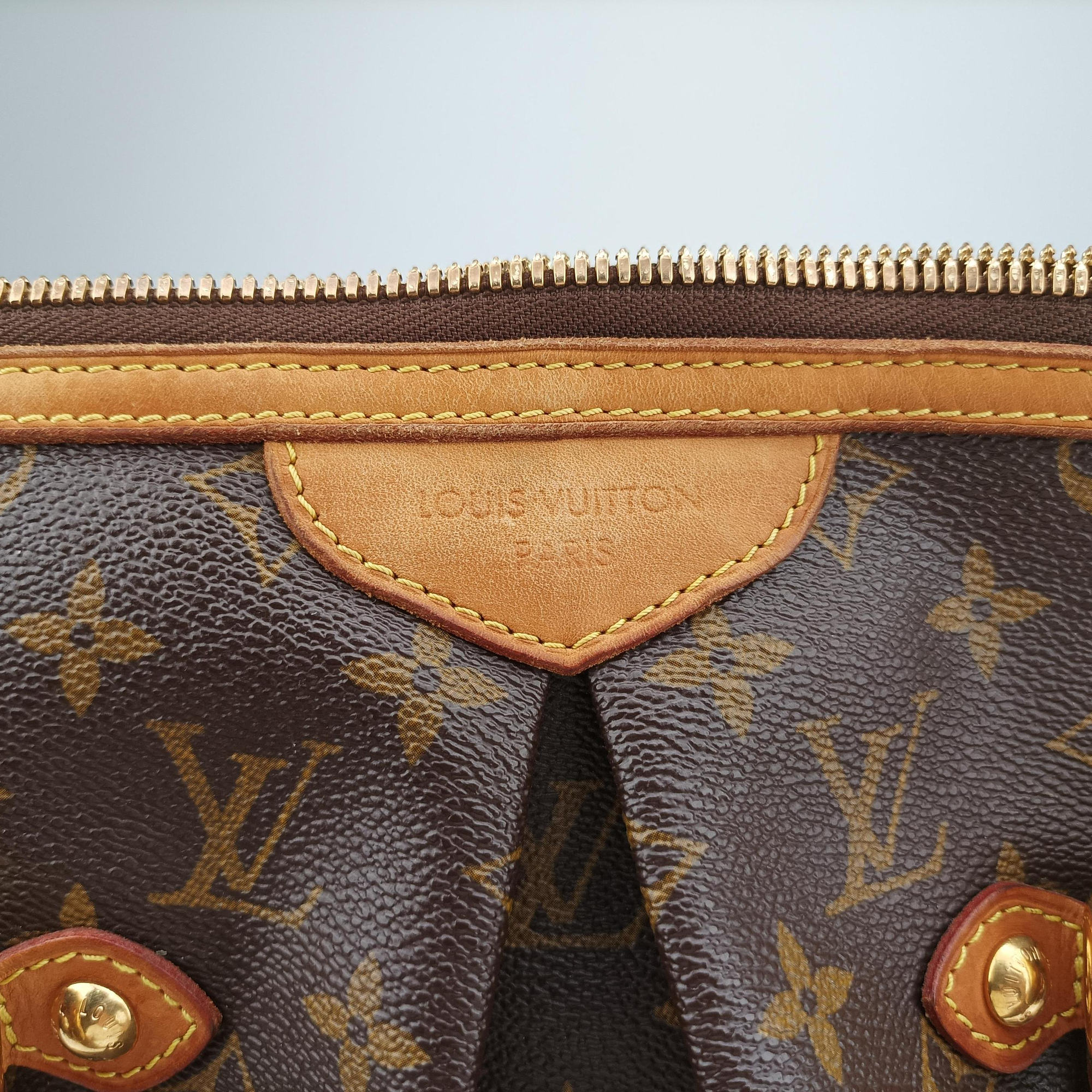 Pre-owned Louis Vuitton PALERMO GM brown Monogram Canvas M40146 shoulderbag | stylenewstar
