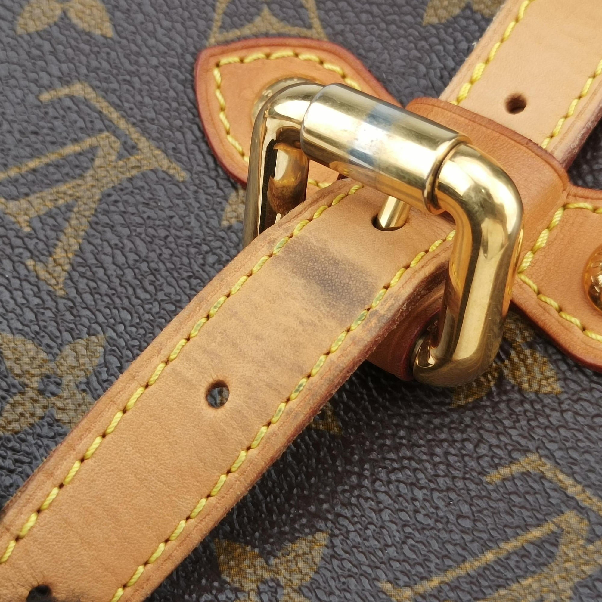 Pre-owned Louis Vuitton PALERMO GM brown Monogram Canvas M40146 shoulderbag | stylenewstar