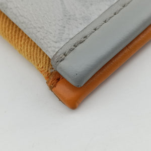 Pre-owned Louis Vuitton Flat Messenger White×orange White Monogram Canvas x Ocher Monogram Denim M44640 shoulderbag | stylenewstar