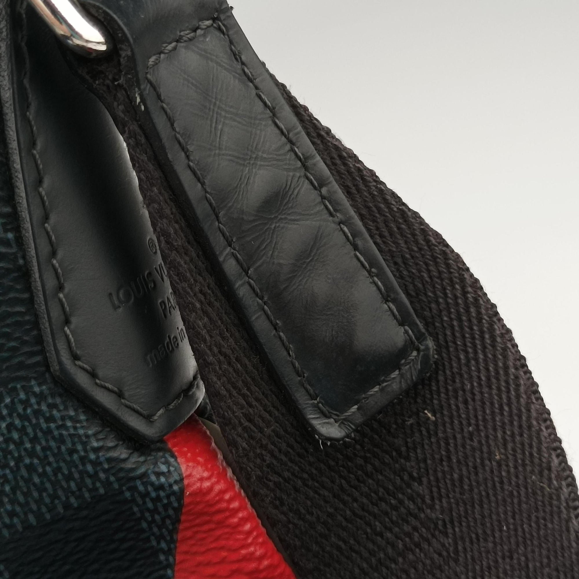 Secondhand Louis Vuitton Mick PM America's Cup Limited Damier Cobalt × Tri-Color Coated Canvas × Leather  N41639 shoulderbag | stylenewstar