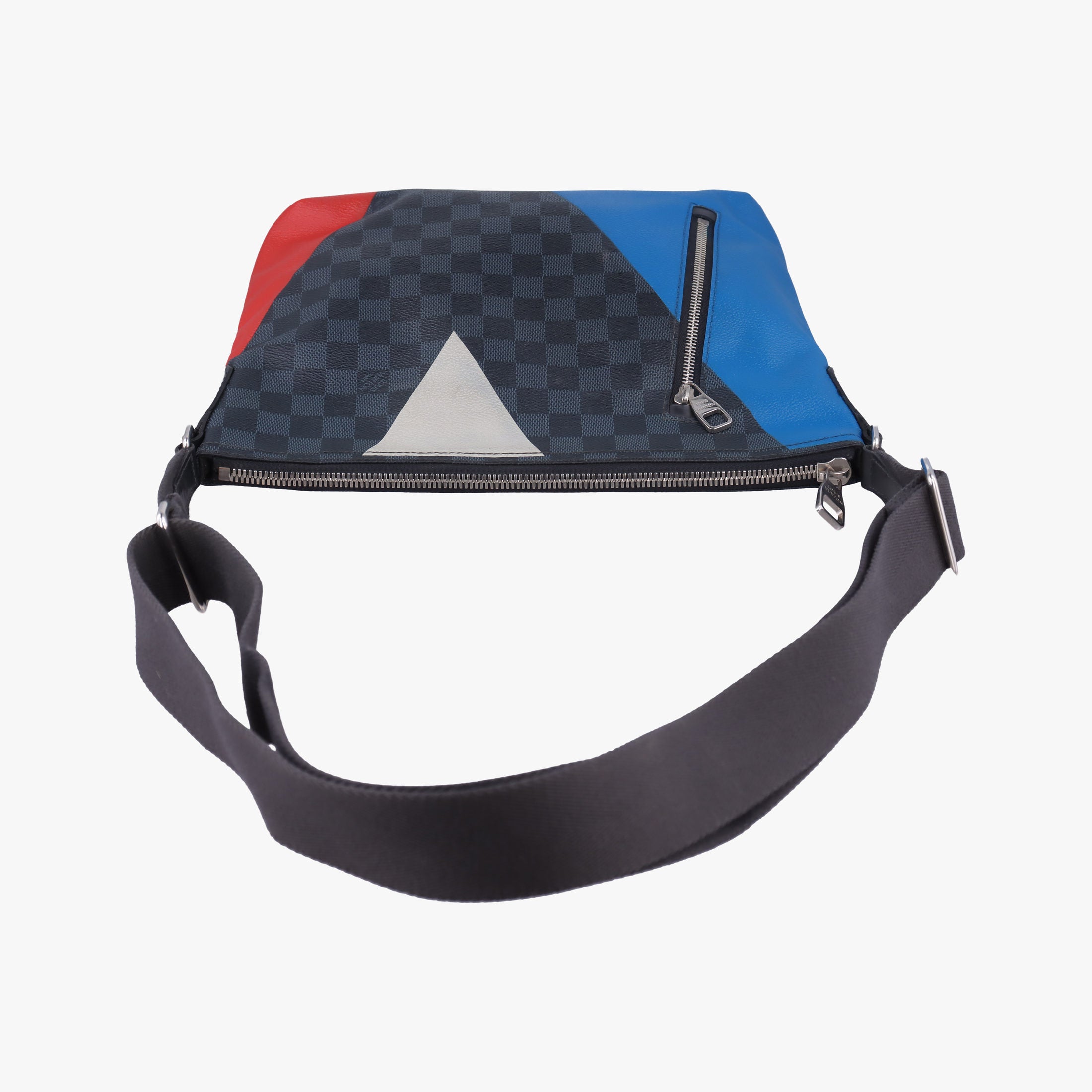 Secondhand Louis Vuitton Mick PM America's Cup Limited Damier Cobalt × Tri-Color Coated Canvas × Leather  N41639 shoulderbag | stylenewstar