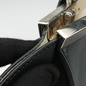 Pre-owned Fendi Troyage Trois Jours Black Leather 8BH279 shoulderbag | stylenewstar