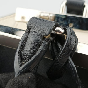 Pre-owned Fendi Troyage Trois Jours Black Leather 8BH279 shoulderbag | stylenewstar