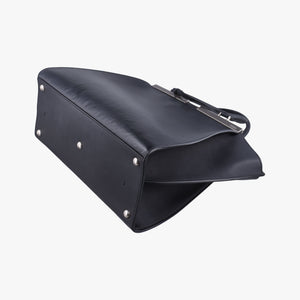 Pre-owned Fendi Troyage Trois Jours Black Leather 8BH279 shoulderbag | stylenewstar