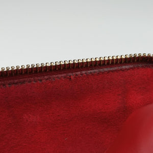 Pre-owned Yves Saint Laurent CLASSIC BABY DUFFLE Red Leather 330958 shoulderbag | stylenewstar