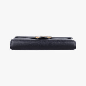 Pre-owned Gucci GG Marmont Black Leather 401232 shoulderbag | stylenewstar