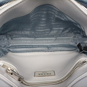 Vintage Prada Pocket Blue Nylon × Brushed Leather 1BD295 shoulderbag | stylenewstar