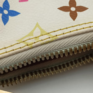 Pre-owned Louis Vuitton RITA white Monogram Multicolor M40125 shoulderbag | stylenewstar