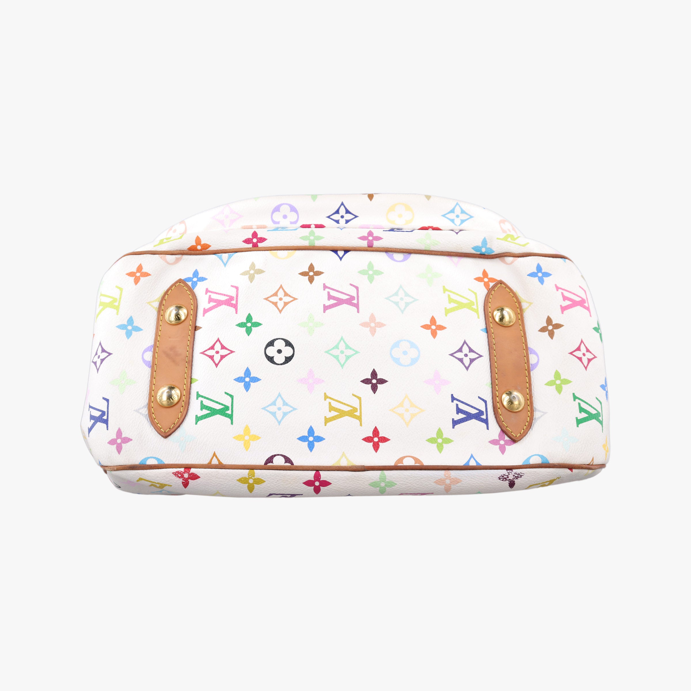 Pre-owned Louis Vuitton RITA white Monogram Multicolor M40125 shoulderbag | stylenewstar