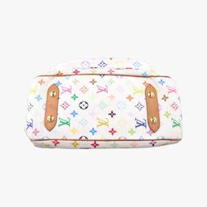 Pre-owned Louis Vuitton RITA white Monogram Multicolor M40125 shoulderbag | stylenewstar