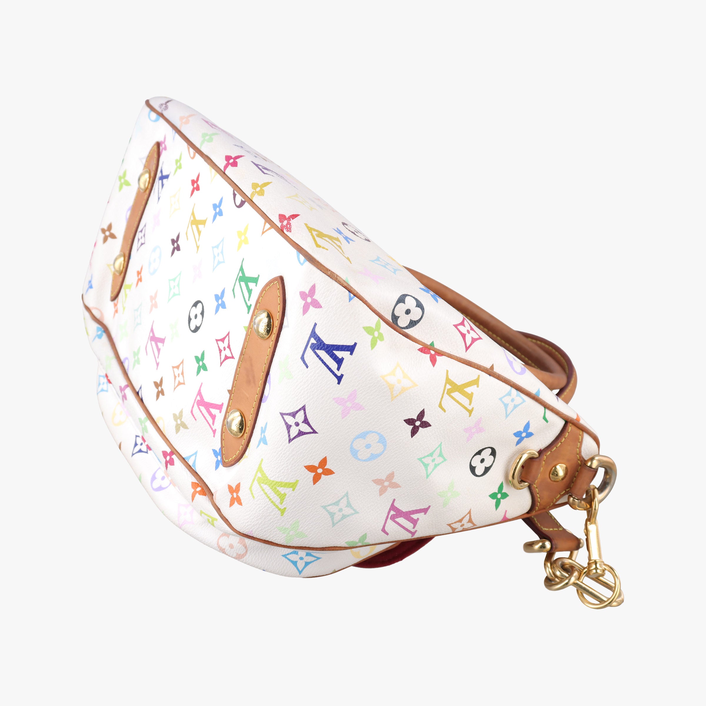Pre-owned Louis Vuitton RITA white Monogram Multicolor M40125 shoulderbag | stylenewstar