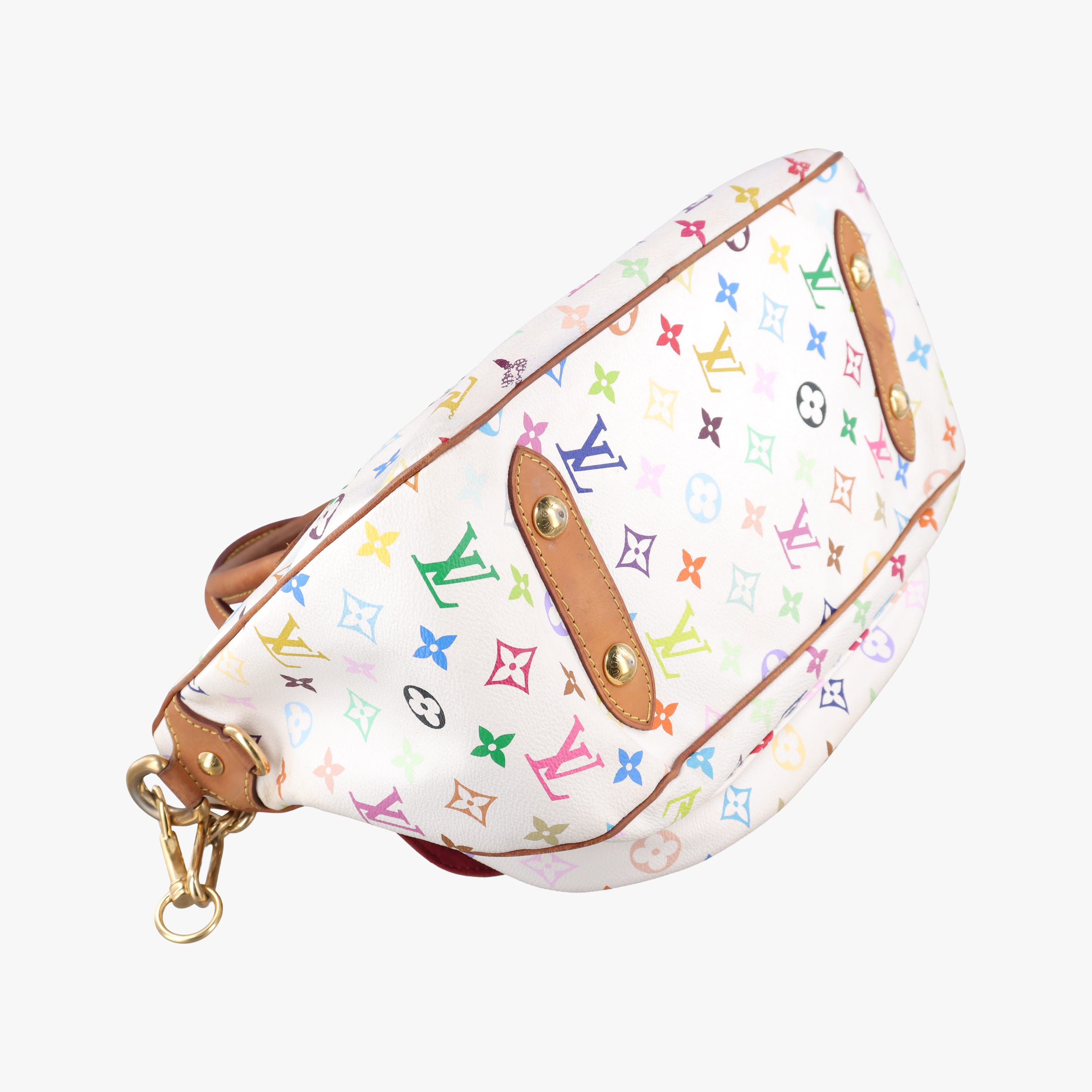 Pre-owned Louis Vuitton RITA white Monogram Multicolor M40125 shoulderbag | stylenewstar