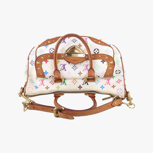 Pre-owned Louis Vuitton RITA white Monogram Multicolor M40125 shoulderbag | stylenewstar