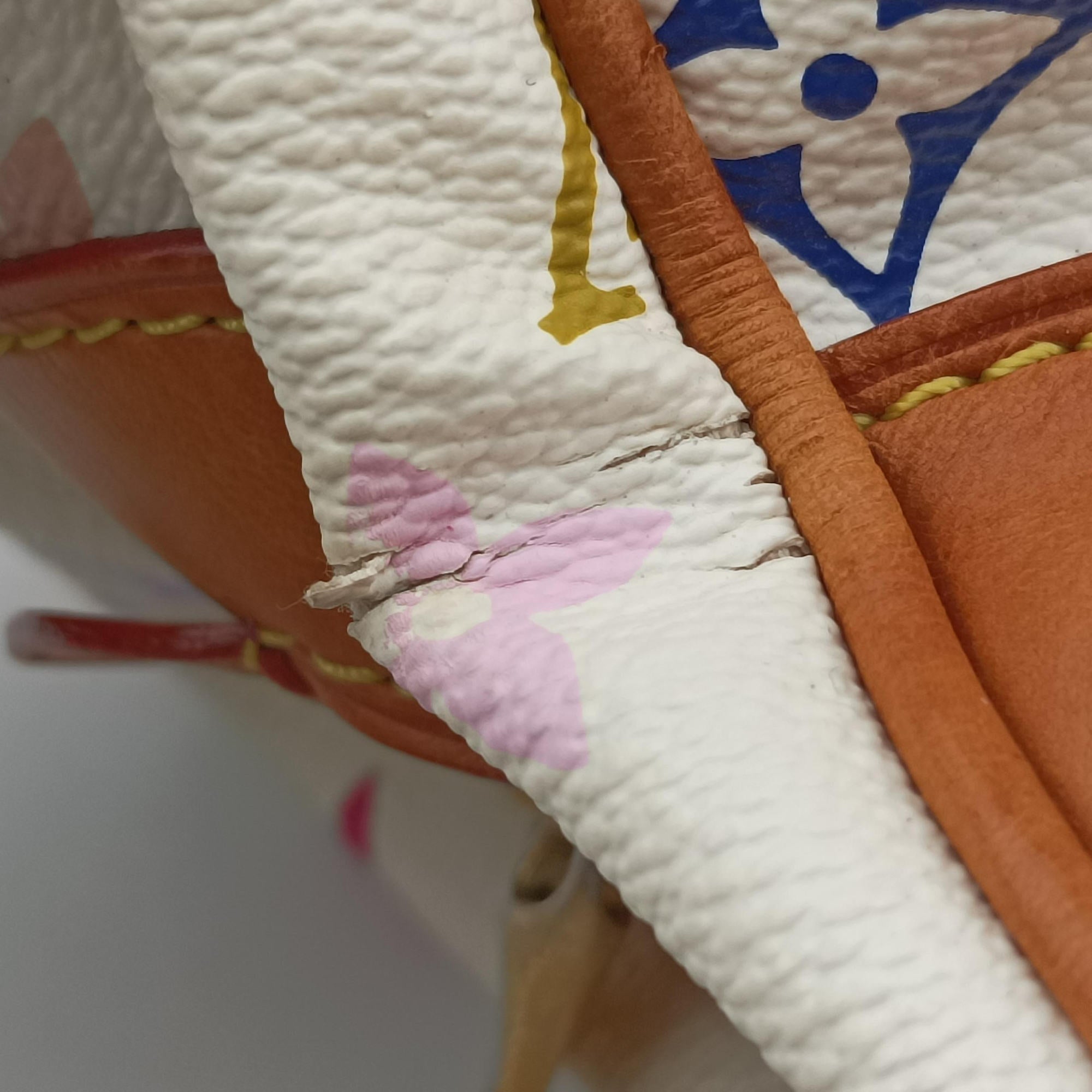 Pre-owned Louis Vuitton CLAUDIA white Monogram Multicolor M40193 shoulderbag | stylenewstar