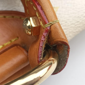 Pre-owned Louis Vuitton CLAUDIA white Monogram Multicolor M40193 shoulderbag | stylenewstar