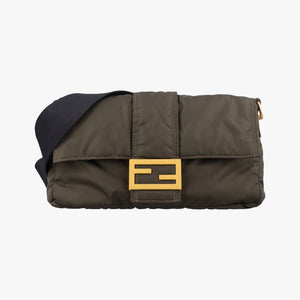 Vintage Fendi Baguette Green nylon 7VA472 bum bag/waist bag | stylenewstar