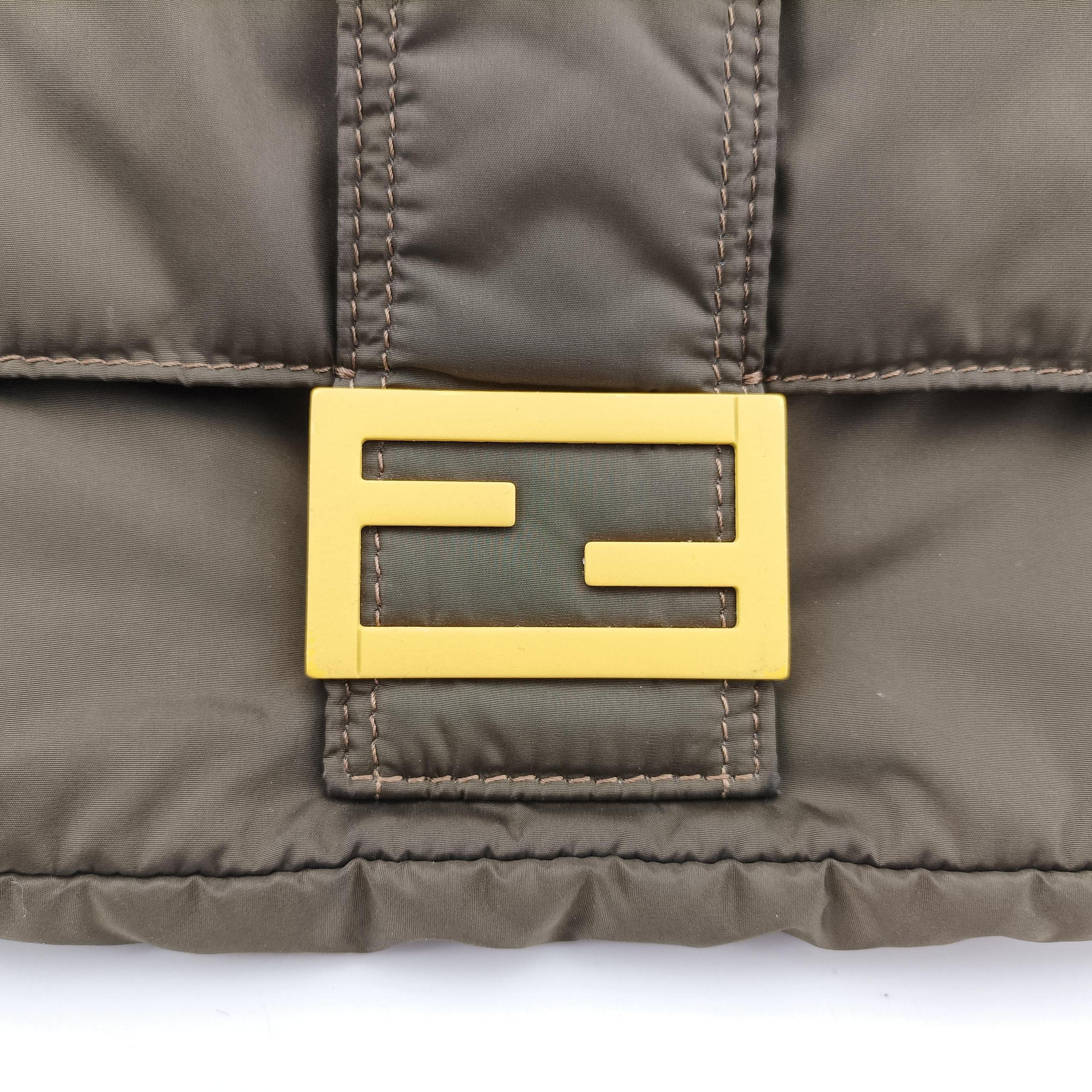 Vintage Fendi Baguette Green nylon 7VA472 bum bag/waist bag | stylenewstar