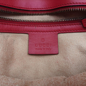 Pre-owned Gucci GG Marmont Red Leather 443497 shoulderbag | stylenewstar