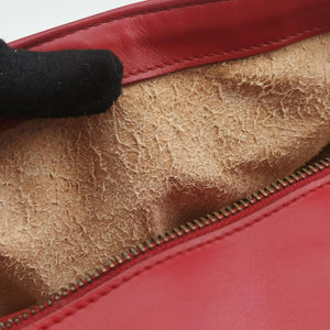 Pre-owned Gucci GG Marmont Red Leather 443497 shoulderbag | stylenewstar