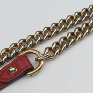 Pre-owned Gucci GG Marmont Red Leather 443497 shoulderbag | stylenewstar