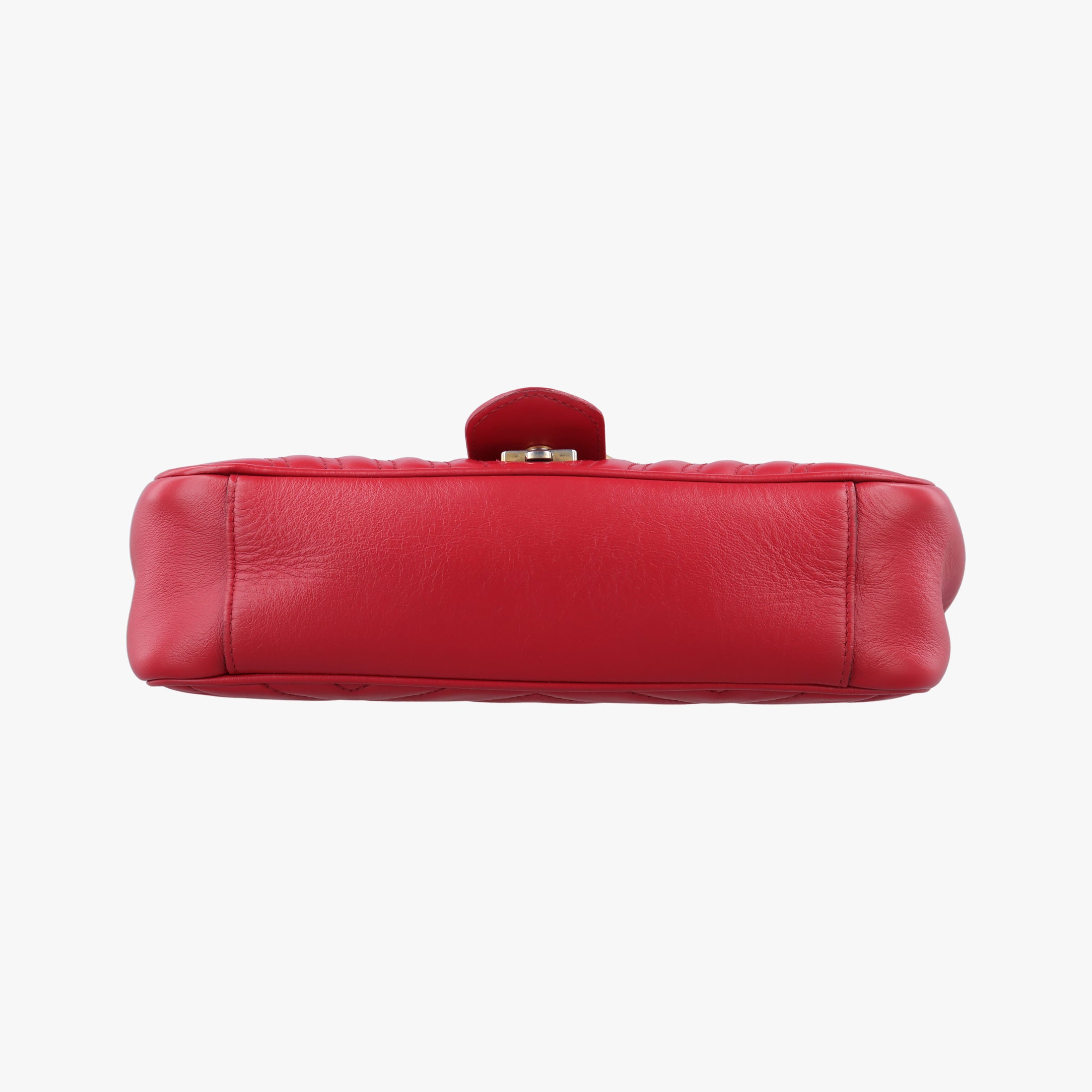 Pre-owned Gucci GG Marmont Red Leather 443497 shoulderbag | stylenewstar