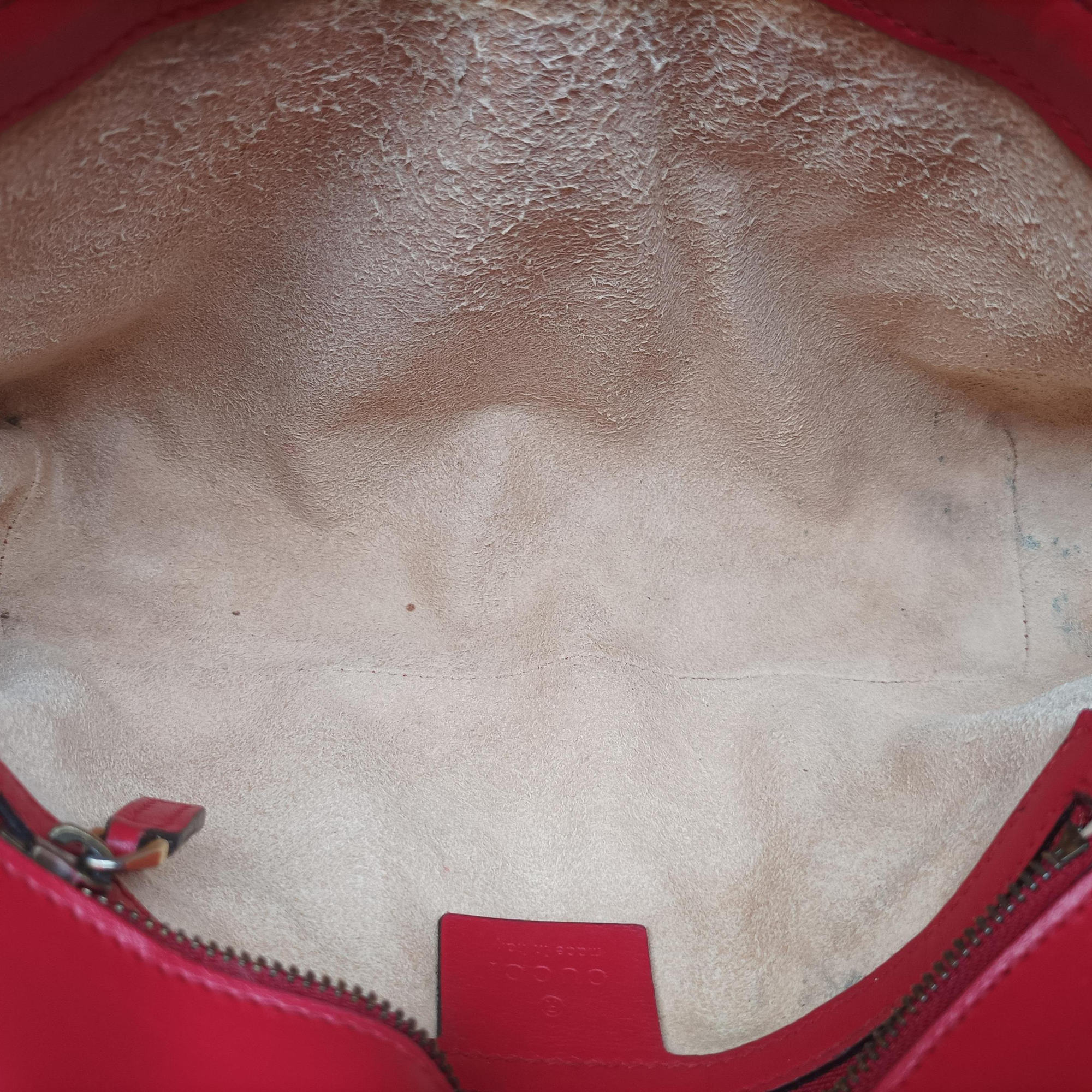 Pre-owned Gucci GG Marmont Red Leather 443497 shoulderbag | stylenewstar