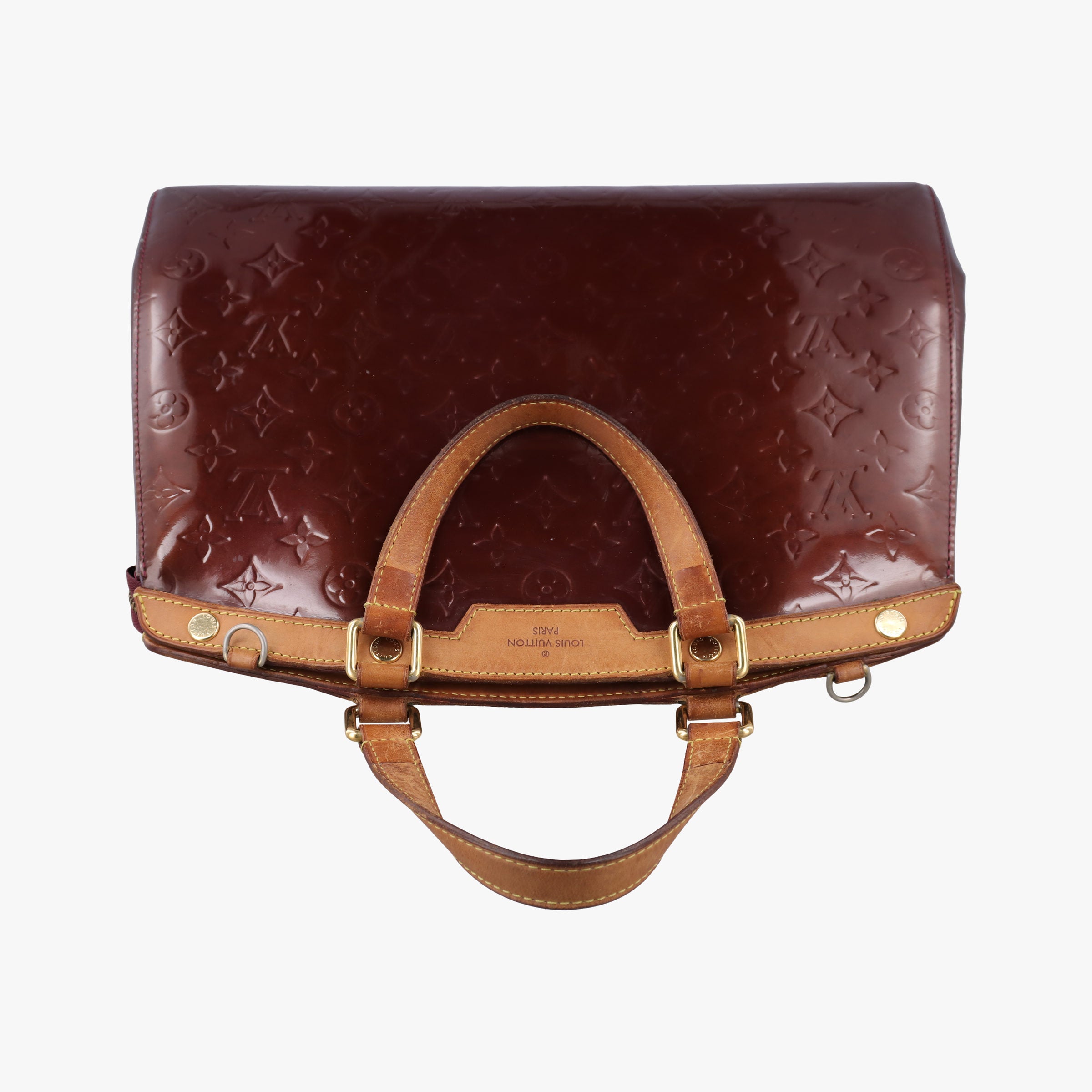 Secondhand Louis Vuitton Brea GM AMARANTE Vernis M91616 shoulderbag | stylenewstar