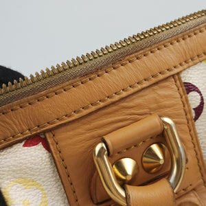 Pre-owned Louis Vuitton COURTNEY　MM white Monogram Multicolor M45641 shoulderbag | stylenewstar