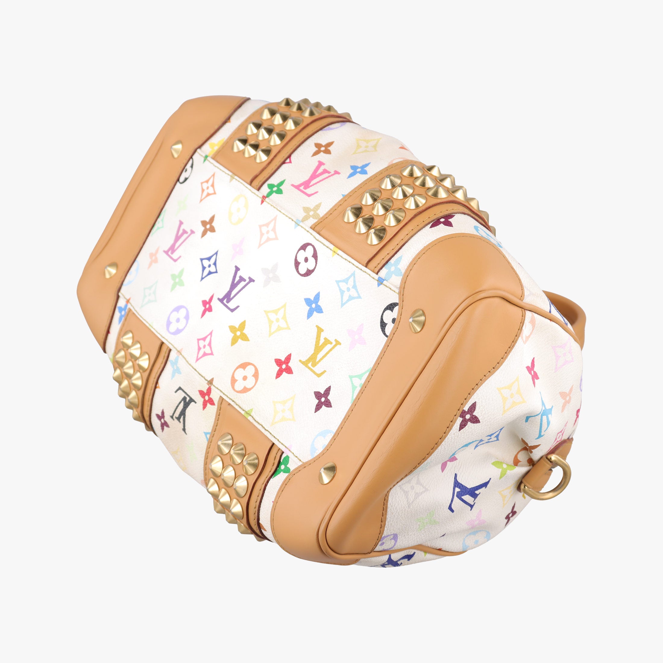 Pre-owned Louis Vuitton COURTNEY　MM white Monogram Multicolor M45641 shoulderbag | stylenewstar