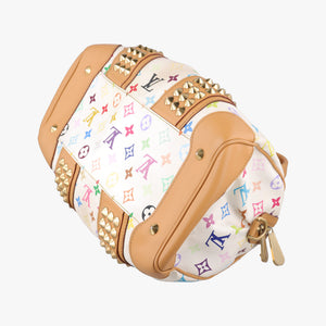 Pre-owned Louis Vuitton COURTNEY　MM white Monogram Multicolor M45641 shoulderbag | stylenewstar