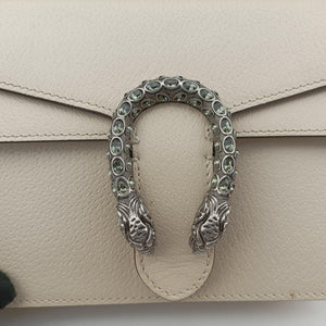 Pre-owned Gucci Dionysus White Leather 421970 shoulderbag | stylenewstar