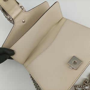 Pre-owned Gucci Dionysus White Leather 421970 shoulderbag | stylenewstar