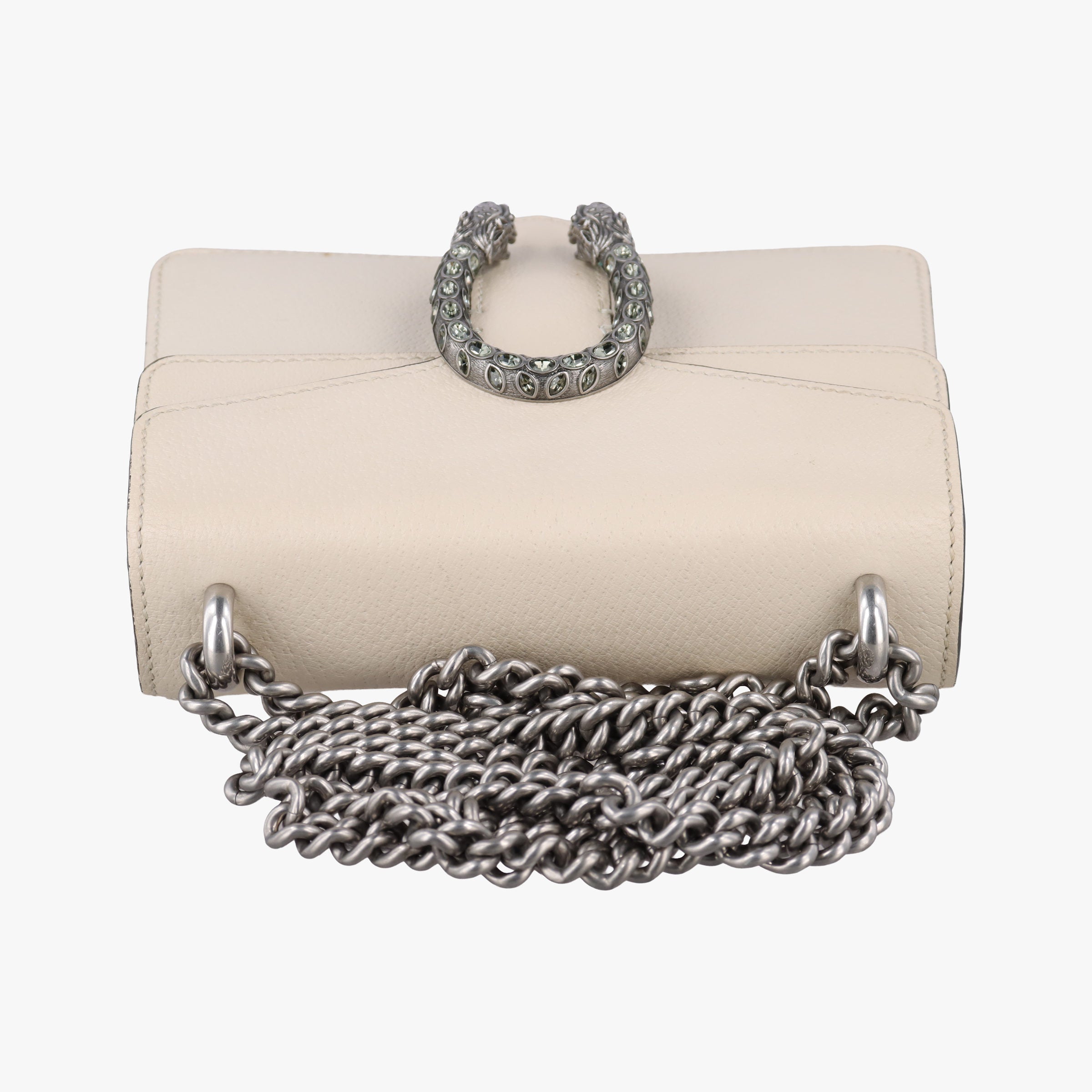 Pre-owned Gucci Dionysus White Leather 421970 shoulderbag | stylenewstar