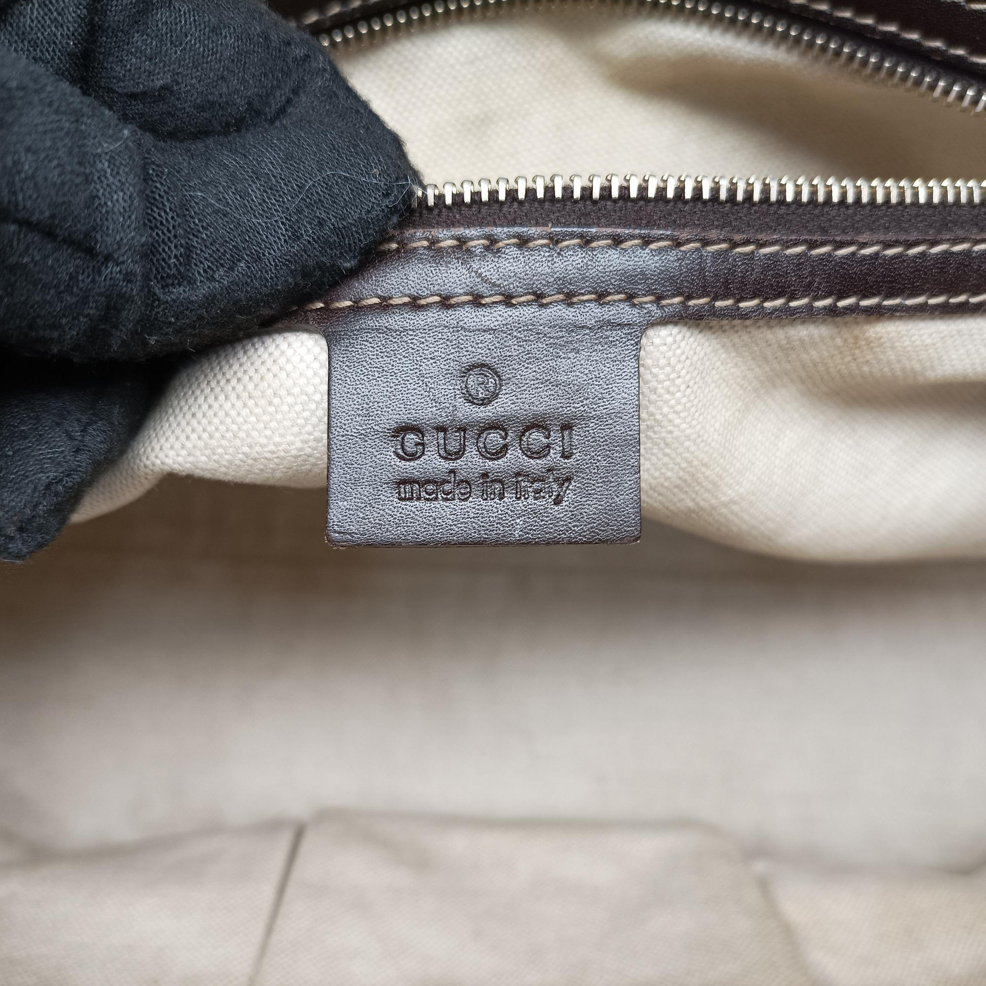 Pre-owned Gucci Lovely Brown GG canvas×leatherGG 257068 handbag | stylenewstar