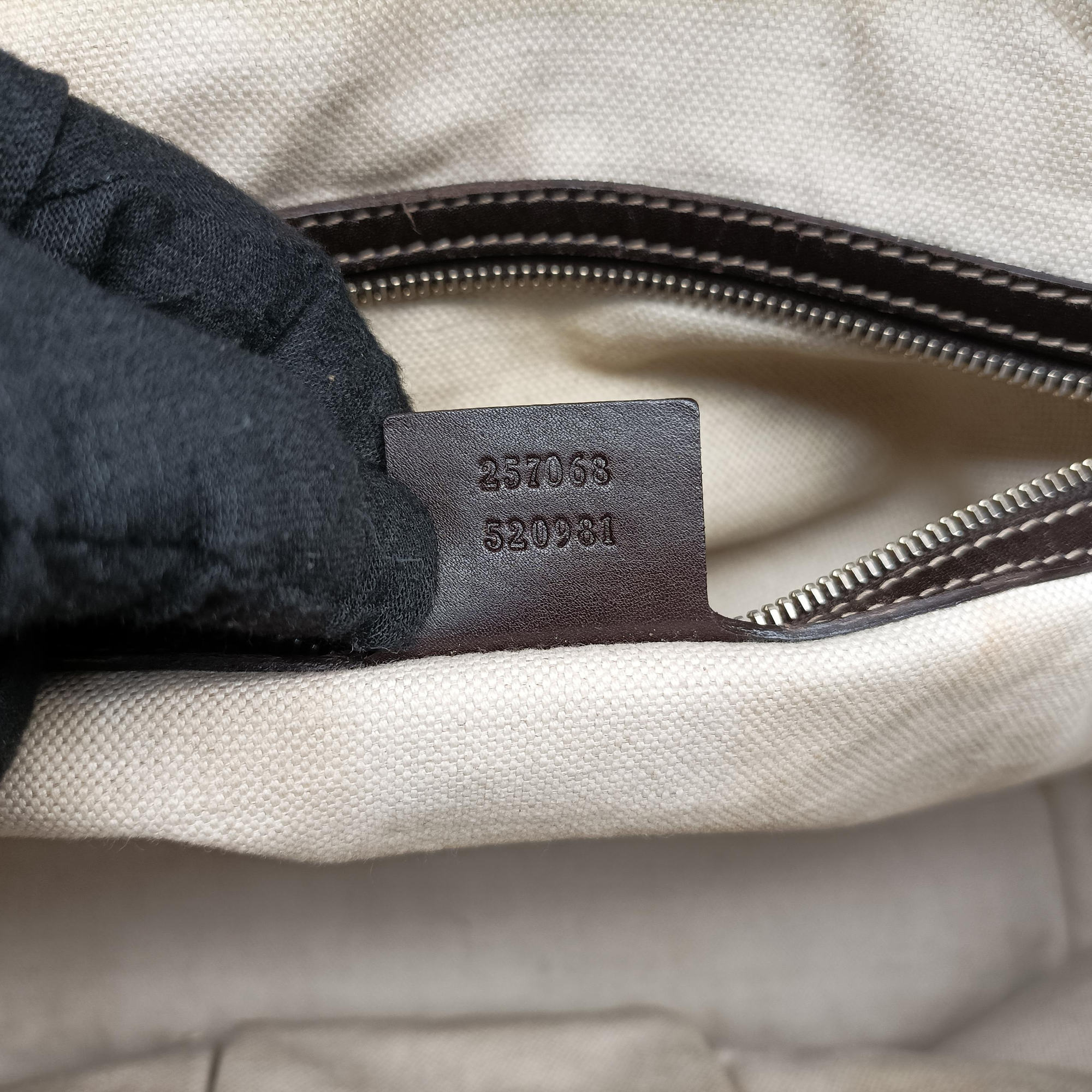 Pre-owned Gucci Lovely Brown GG canvas×leatherGG 257068 handbag | stylenewstar