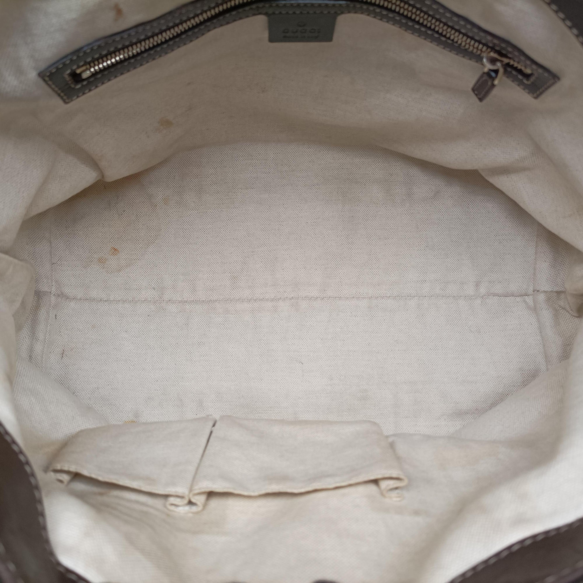 Pre-owned Gucci Lovely Brown GG canvas×leatherGG 257068 handbag | stylenewstar