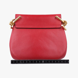 Pre-owned Chloe DREW Red×Pink Leather×suede  shoulderbag | stylenewstar
