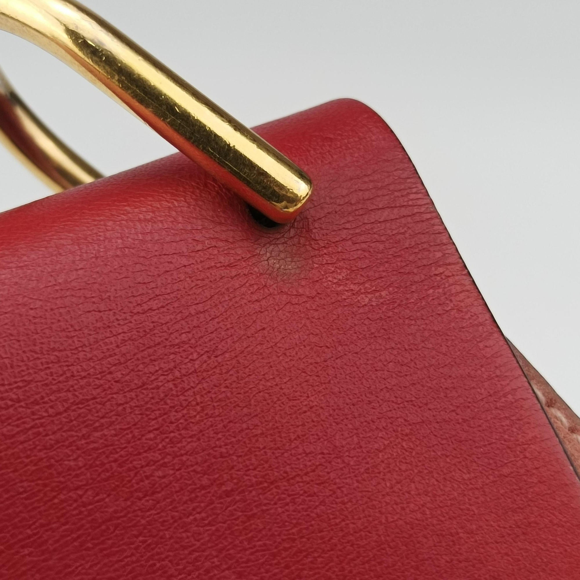 Pre-owned Chloe DREW Red×Pink Leather×suede  shoulderbag | stylenewstar