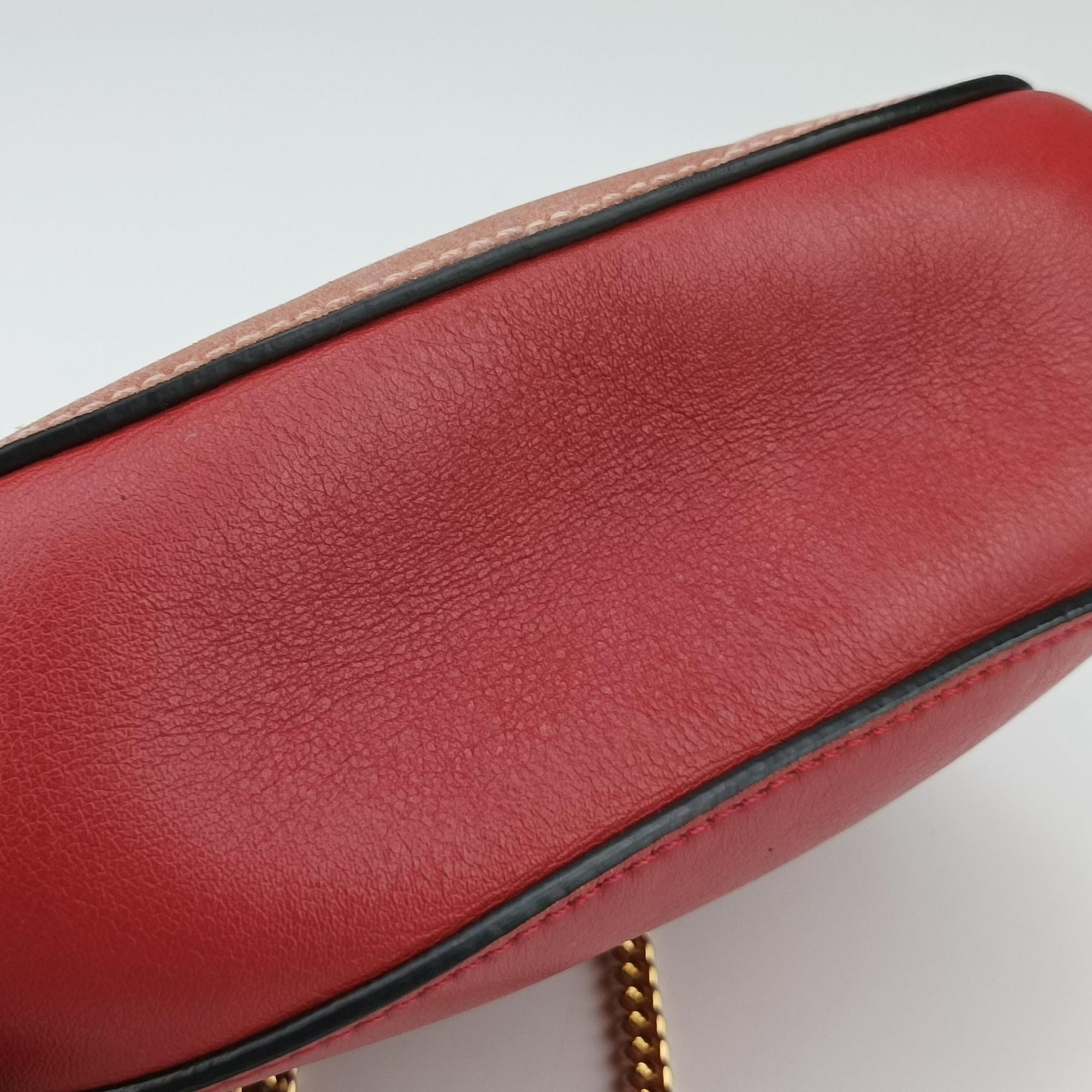 Pre-owned Chloe DREW Red×Pink Leather×suede  shoulderbag | stylenewstar