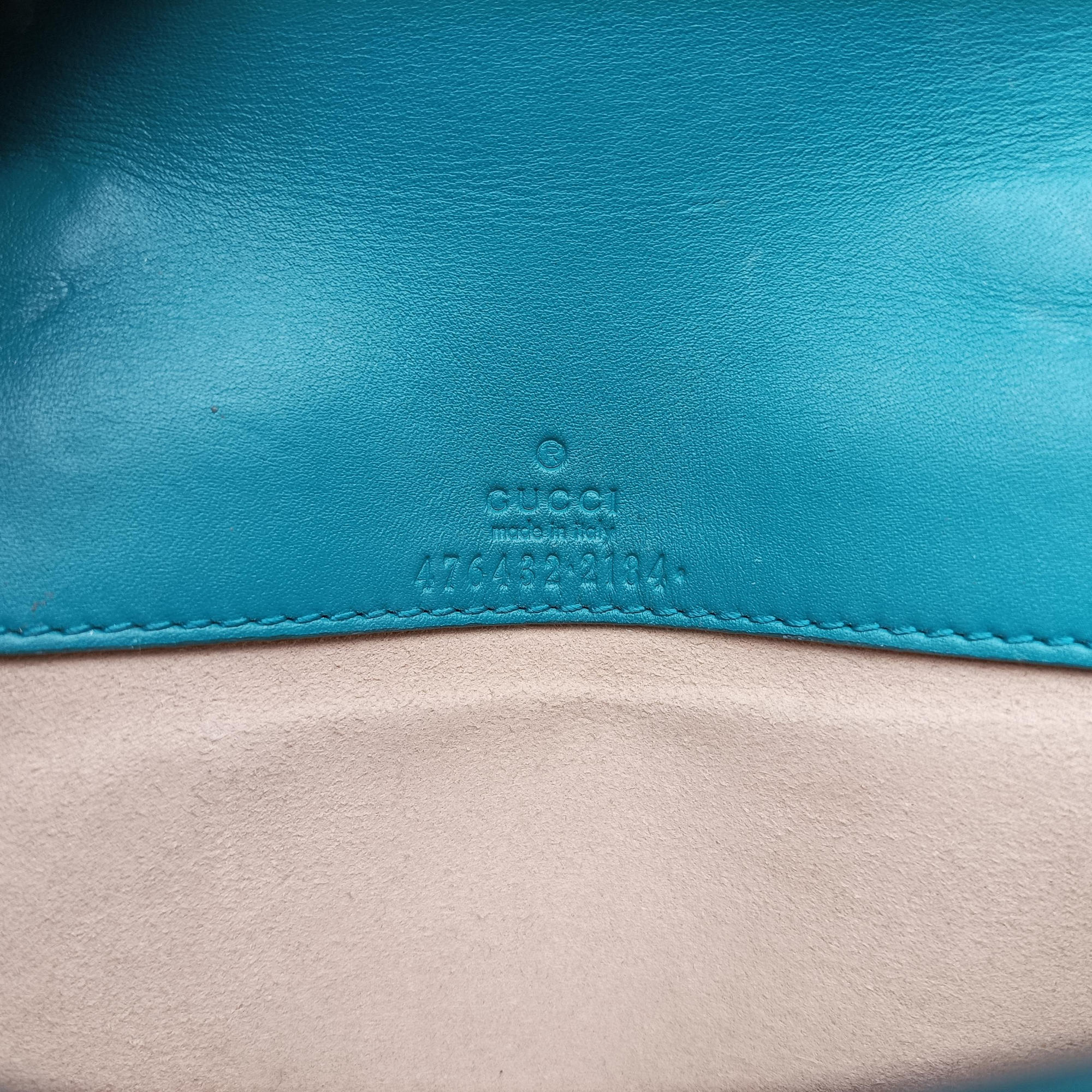Pre-owned Gucci Dionysus Blue velour 476432 shoulderbag | stylenewstar