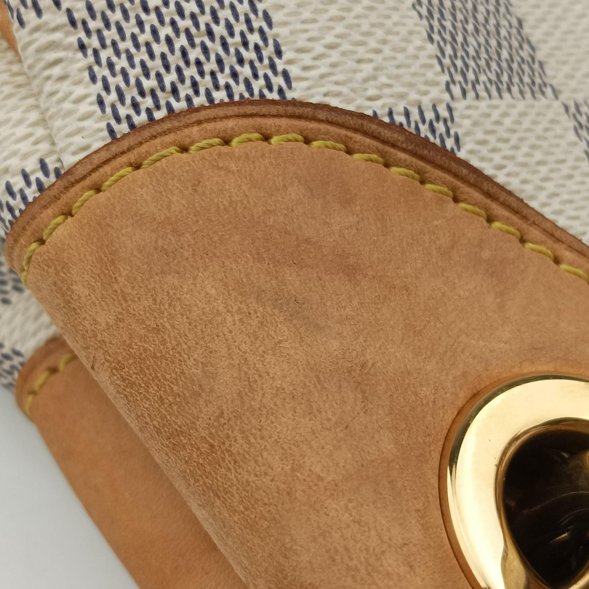 Pre-owned Louis Vuitton GALLIERA GM AZUR Damier Canvas N55216 shoulderbag | stylenewstar